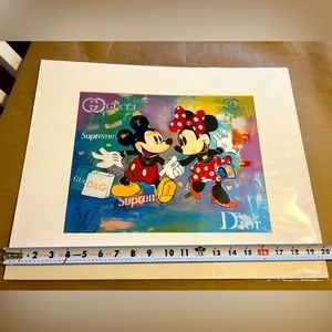 Custom Paiting of Mickey & Minnie by Raquel Bernikova